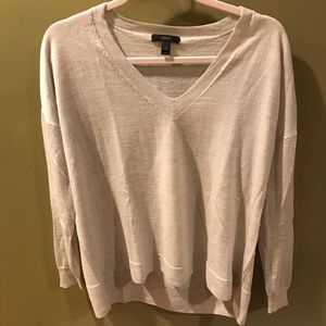 J. Crew V NECK Sweater in Beige